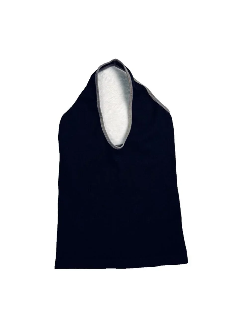 Free People Intimately Black Ribbed Halter Tank Top Fitted Stretch SP Minimalist - Picture 3 of 13